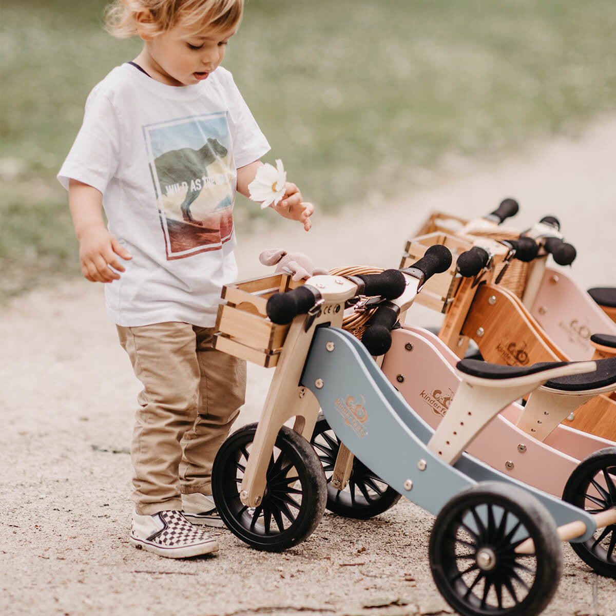 Kinderfeets® Lesen poganjalec Tiny Tot PLUS 2v1 Silver Sage Kinderfeets