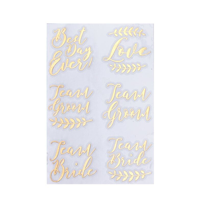 Ginger Ray® Tattoo Rose Gold Beautiful Botanics 6 kosov Ginger Ray