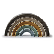 Mushie® Mavrica za zlaganje Rainbow Hillside Mushie