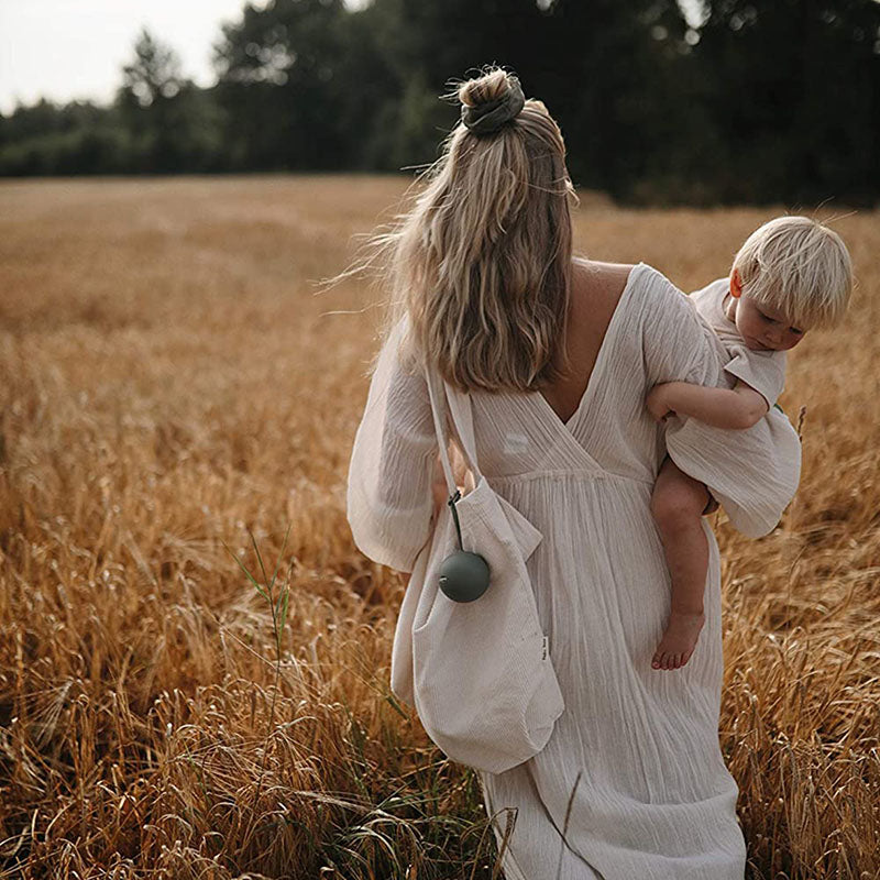 Mushie® Torbica za dudo Powder Blue Mushie