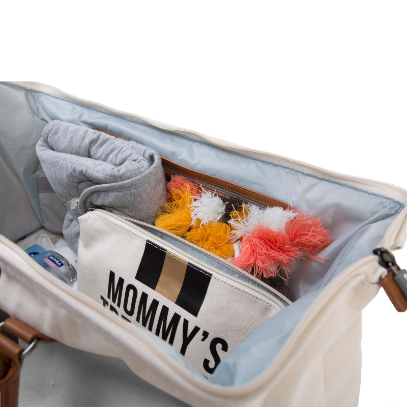 Childhome® Previjalna torba Mommy Bag Big Canvas Black/Gold Childhome