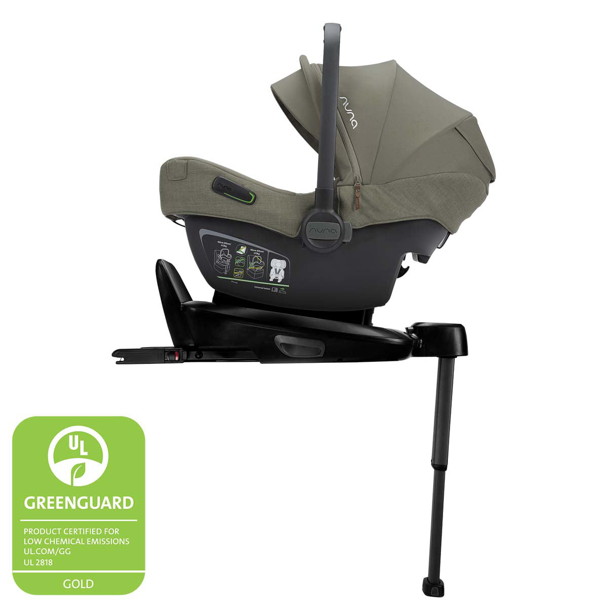 Nuna® Otroški avtosedež Pipa™ Next i-Size 0+ (40-83 cm) Pine Nuna