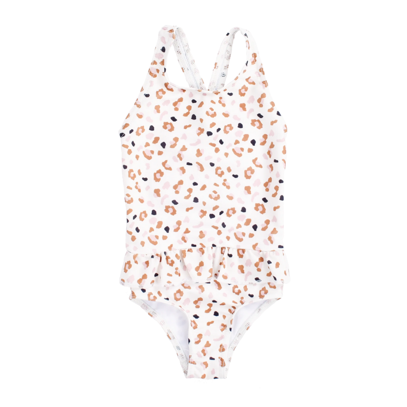 Swim Essentials® Otroške kopalke Suit Kahki Leopard 98 104 Swim Essentials