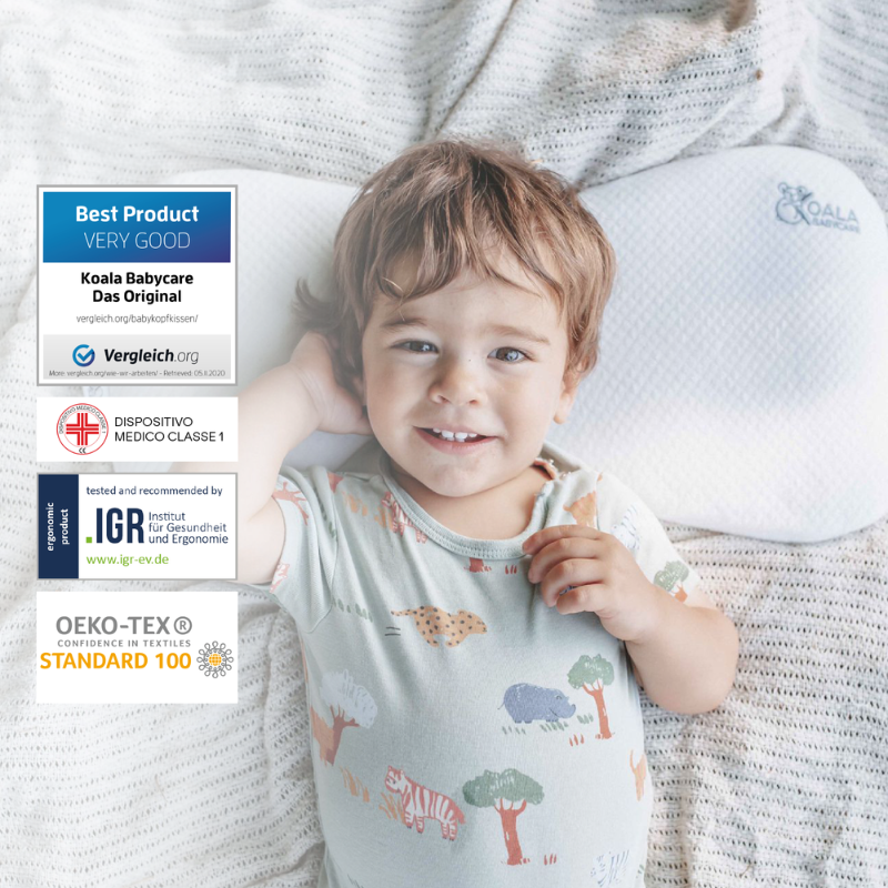 Koala Babycare® Moj prvi vzglavnik Perfect Head Maxi AIR Blue Koala Babycare