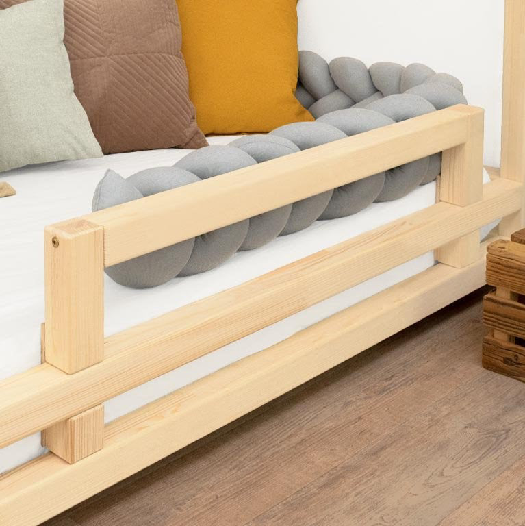 Benlemi® Ograja za posteljo SAFETY Natural Benlemi