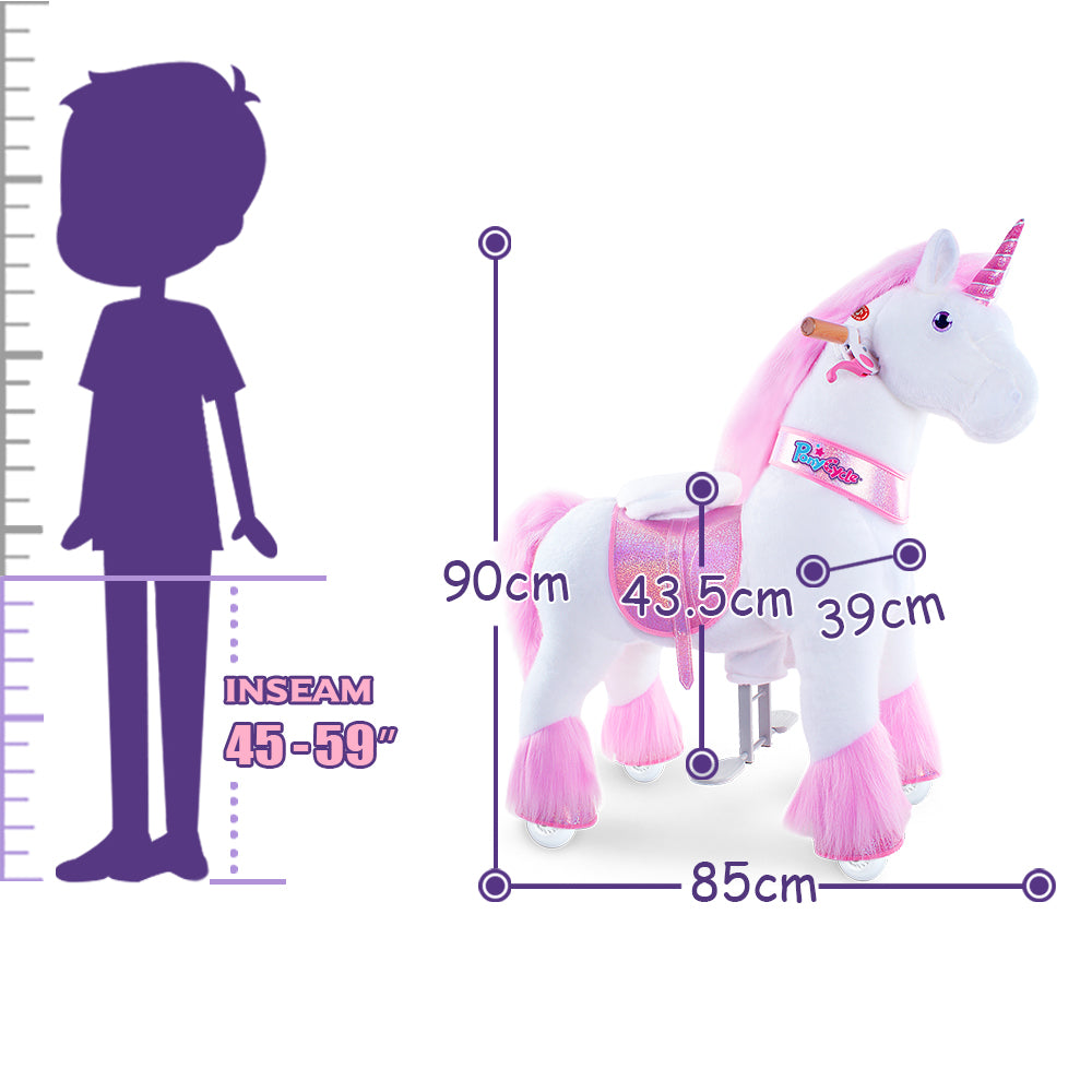 PonyCycle® Konjiček na kolesih - Pink Unicorn (4-8L) PonyCycle