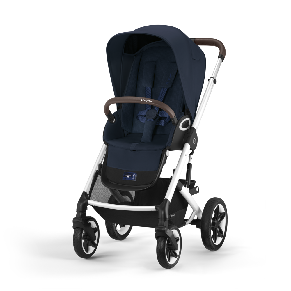 Cybex® Otroški voziček Talos S LUX (0-22 kg) Ocean Blue (Silver Frame) Cybex