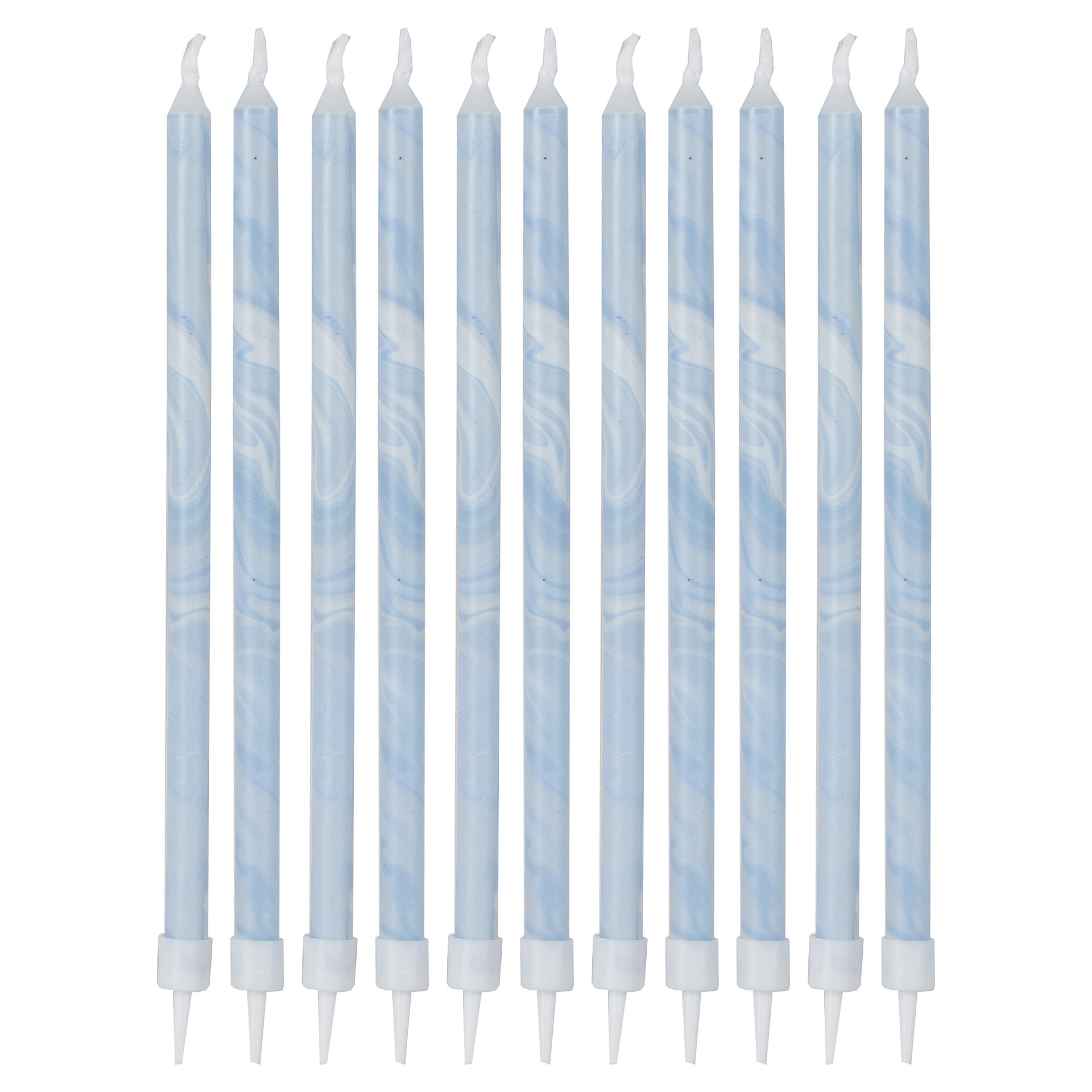 Ginger Ray® Visoke svečke Blue Marble 12 kosov Ginger Ray