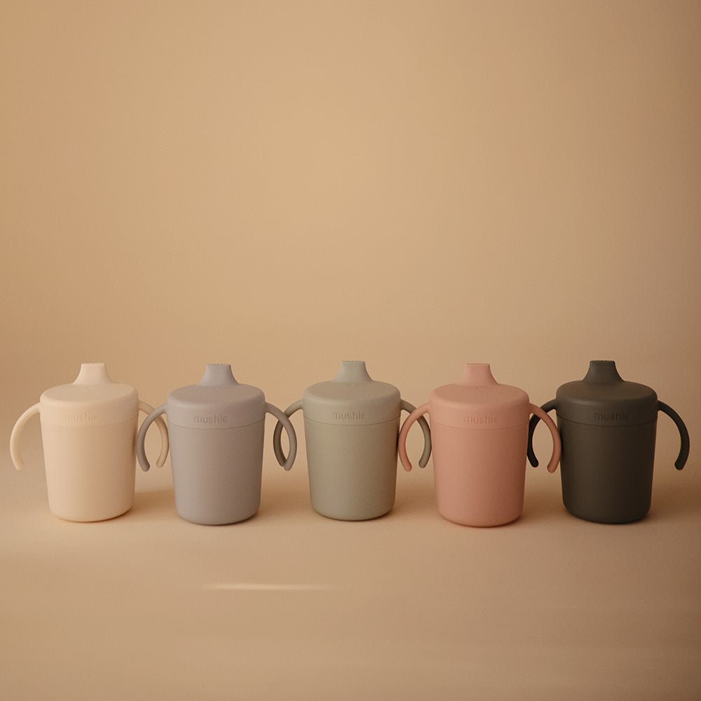 Mushie® Kozarček za učenje pitja Sippy Cup Cloud Mushie