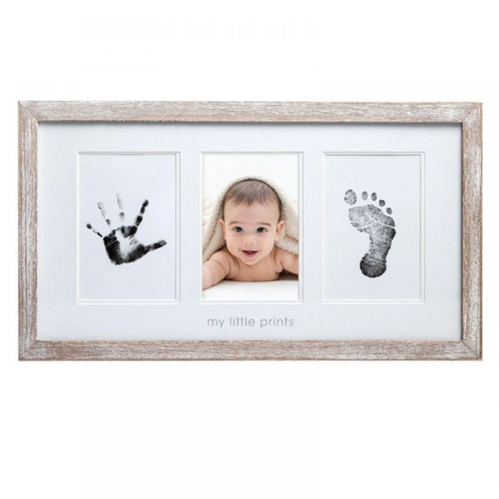 Pearhead® Stenski okvir - Dvojni odtis s črnilom in slika Rustic Pearhead