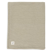 Jollein® Bombažna odejica Soft Waves Olive Green 75x100 Jollein