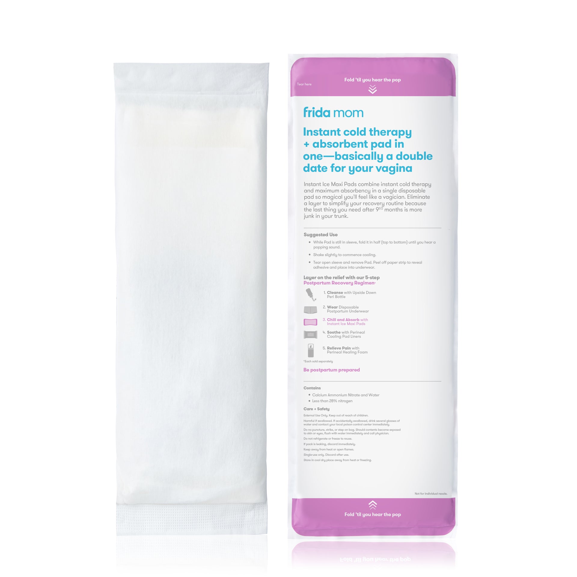 Fridamom® Poporodni vložki s funkcijo hlajenja Instant Ice Maxi 2v1 Frida