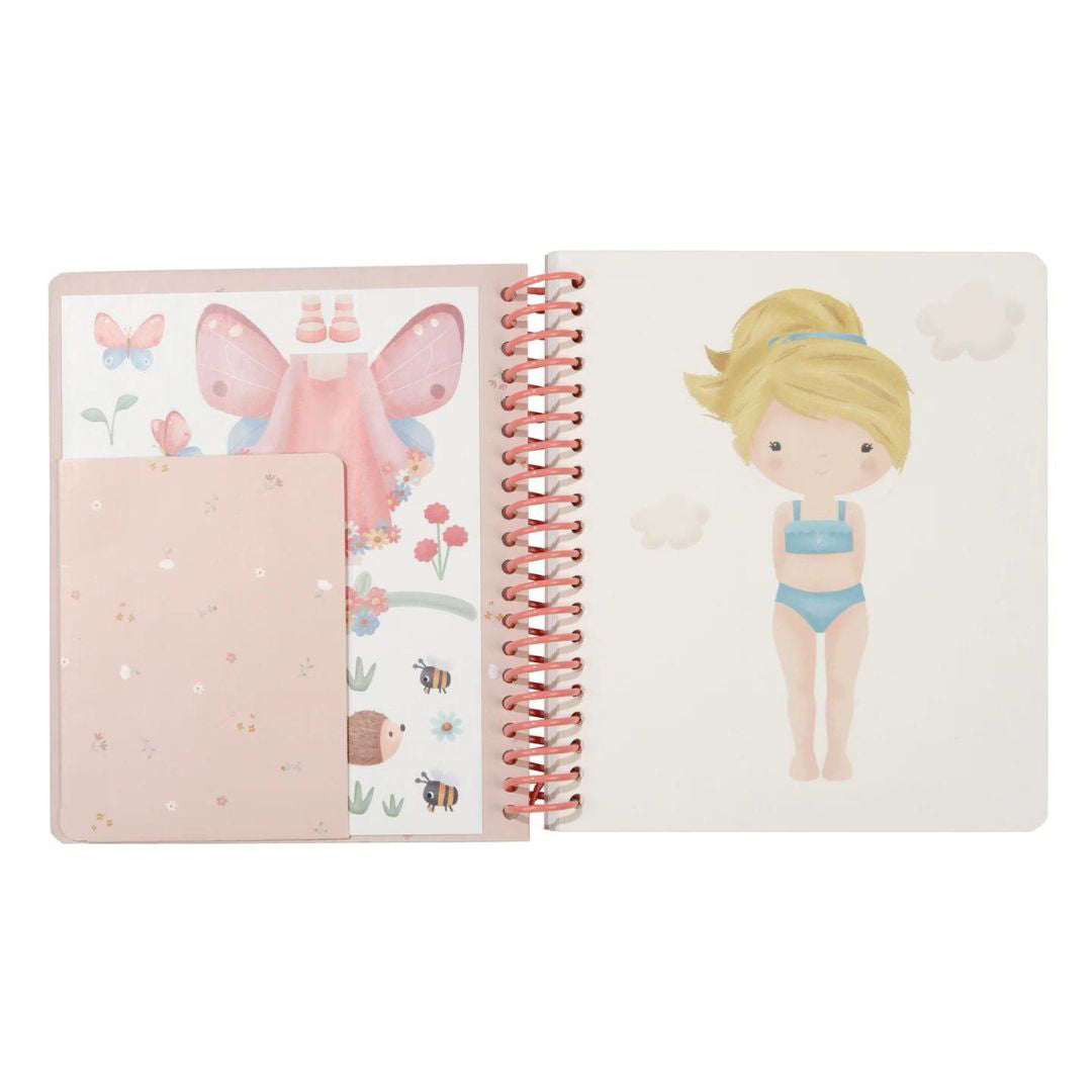 Little Dutch® Knjiga z nalepkami Rosa & Friends Dress Me Up Little Dutch