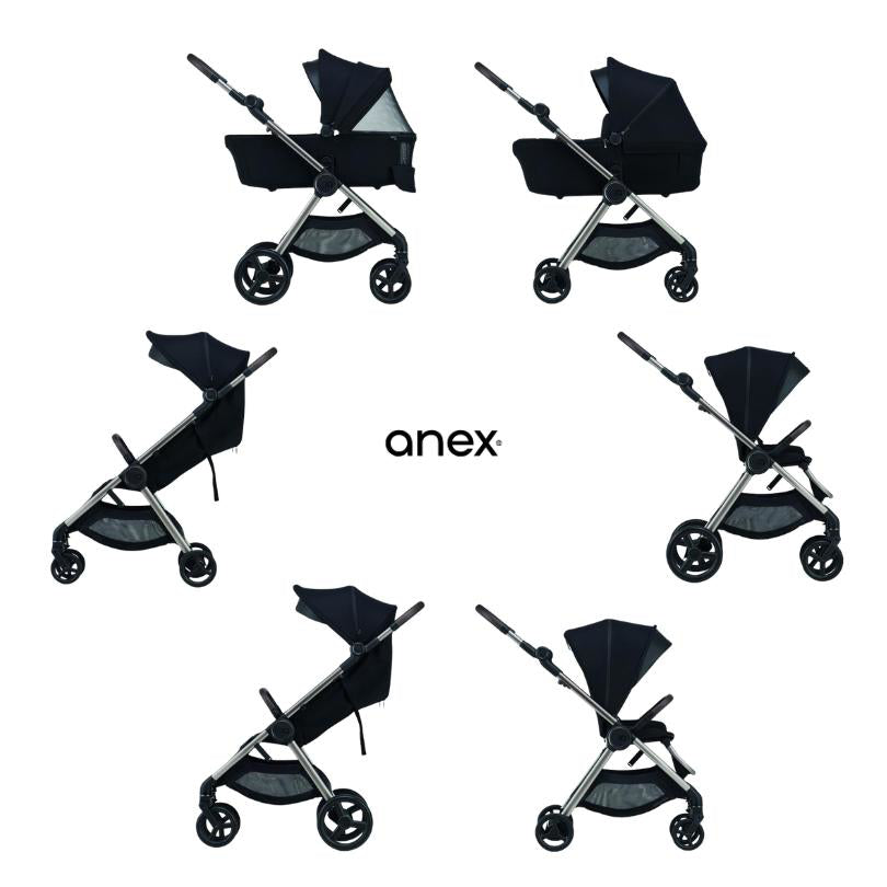 Anex® Otroški voziček 6v1 IQ (0-22kg) Smoky Anex