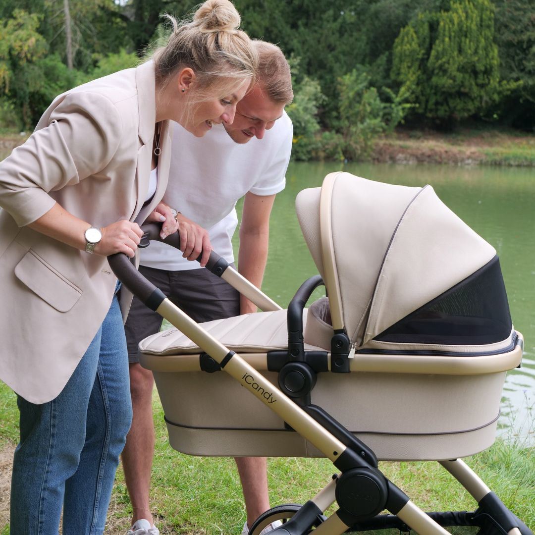 iCandy® Otroški voziček s košaro 2v1 Peach 7 Biscotti Complete Bundle iCandy