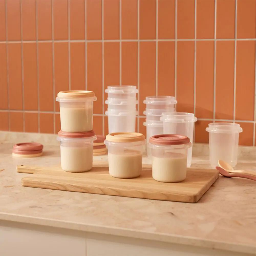 Miniland® Set 12 posodic za shranjevanje Valencia 200/250/300ml in pribor Miniland