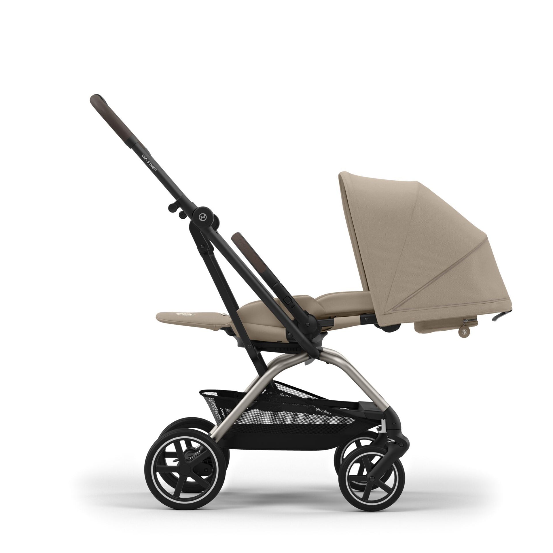 Cybex® Otroški voziček Eezy S Twist+2 Almond Beige (Taupe Frame) Cybex