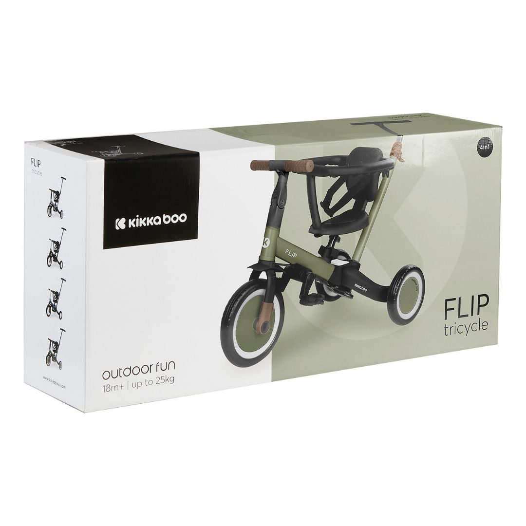 KikkaBoo® Otroški tricikel 5in1 Flip Army Green KikkaBoo