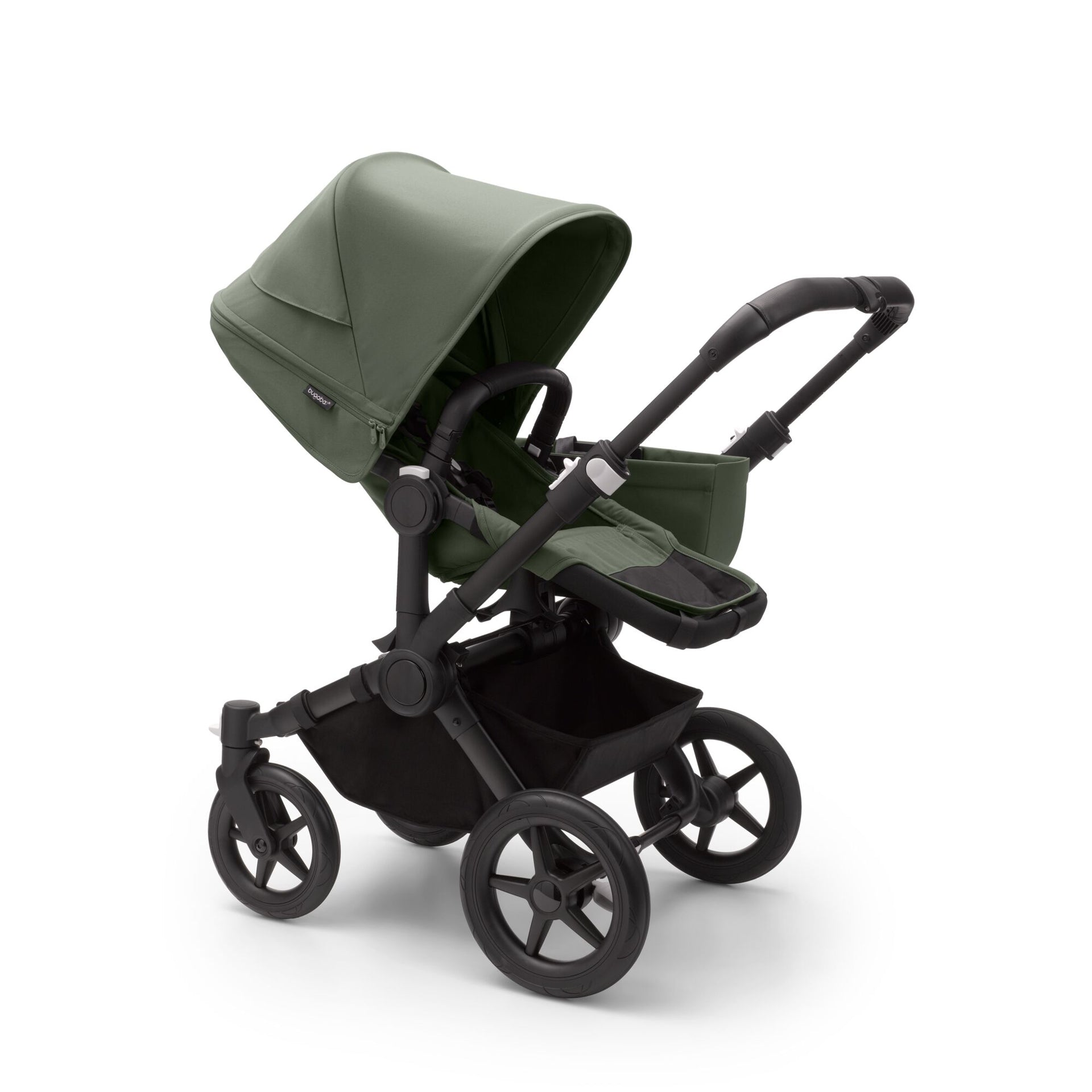 Bugaboo® Otroški voziček 2v1 DONKEY 5 Mono Complete Black/Forest Green - Forest Green Bugaboo