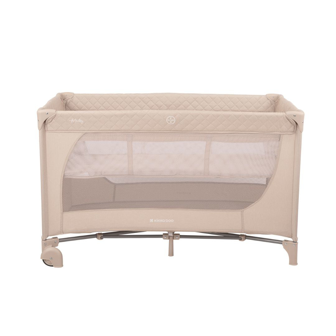 KikkaBoo® Prenosna posteljica 2 levels 125x65 Medley Beige KikkaBoo