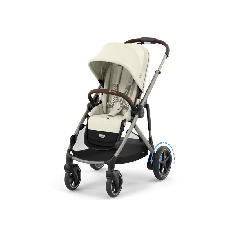 Cybex® Otroški voziček e-Gazelle™ S Seashell Beige (Taupe Frame) Cybex