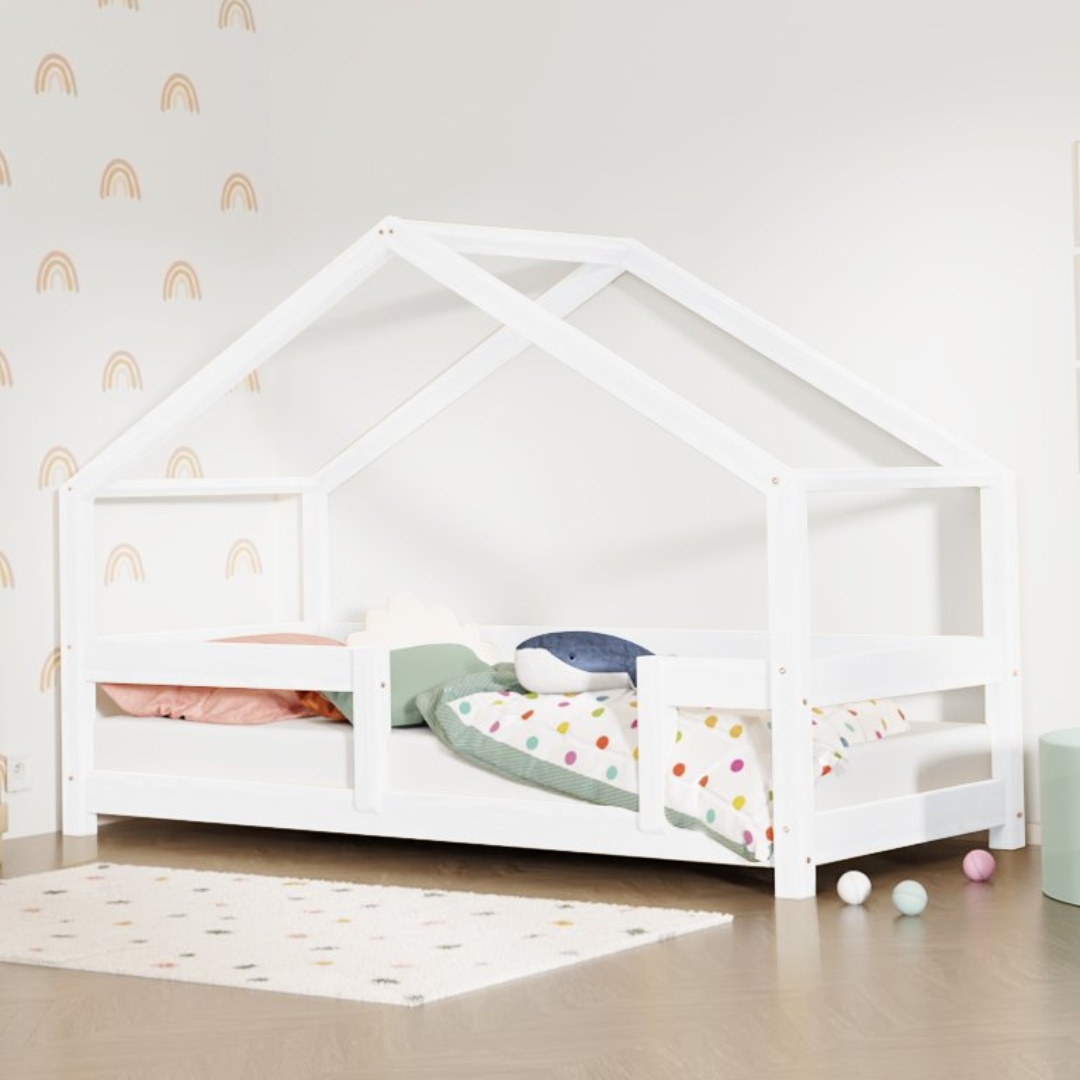 Benlemi® Otroška postelja Lucky 200x90 White Benlemi
