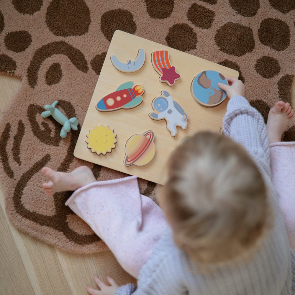 Mushie® Lesena sestavljanka Space Mushie