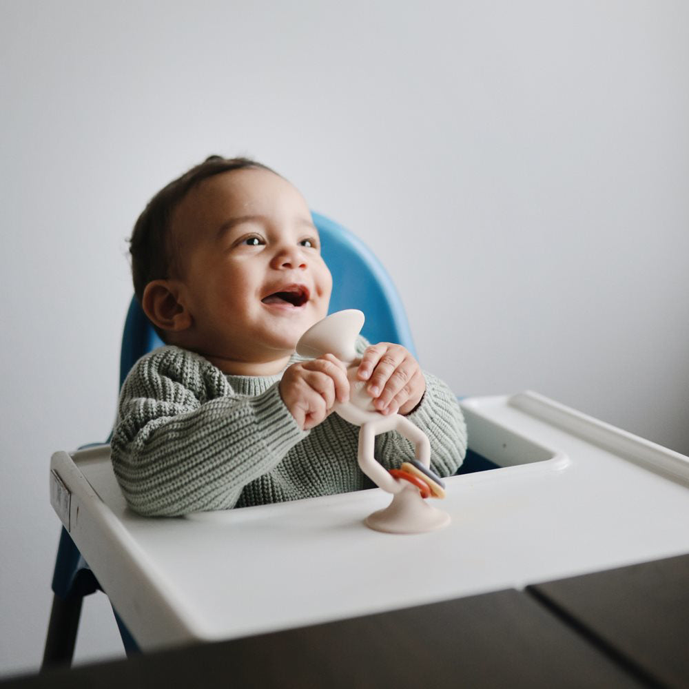 Mushie® Silikonska igrača HexaPop Blush Mushie