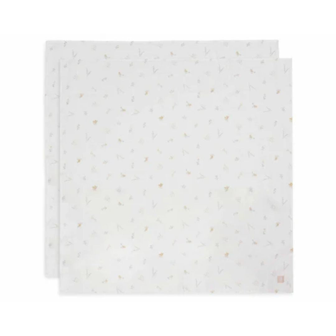 Jollein® Komplet 2 povijalnih pleničk Lovely Birds 115x115 Jollein