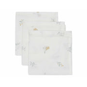 Jollein® Komplet 3 tetra pleničk Lovely Birds 31x31 cm Jollein