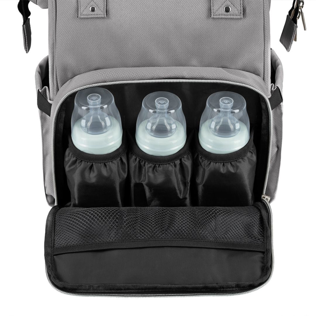 KikkaBoo® Previjalni nahrbtnik Siena Light Grey 2025 KikkaBoo