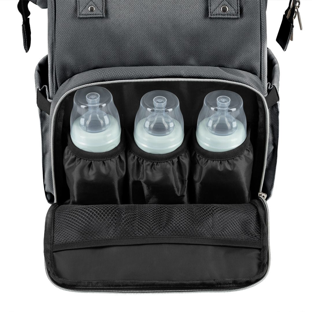 KikkaBoo® Previjalni nahrbtnik Siena Dark Grey 2025 KikkaBoo