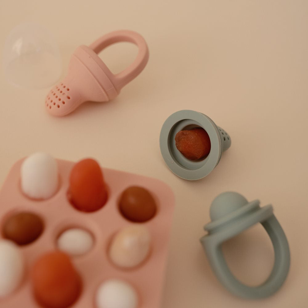 Mushie® Silikonski modelčki za zamrzovalnik Blush Mushie