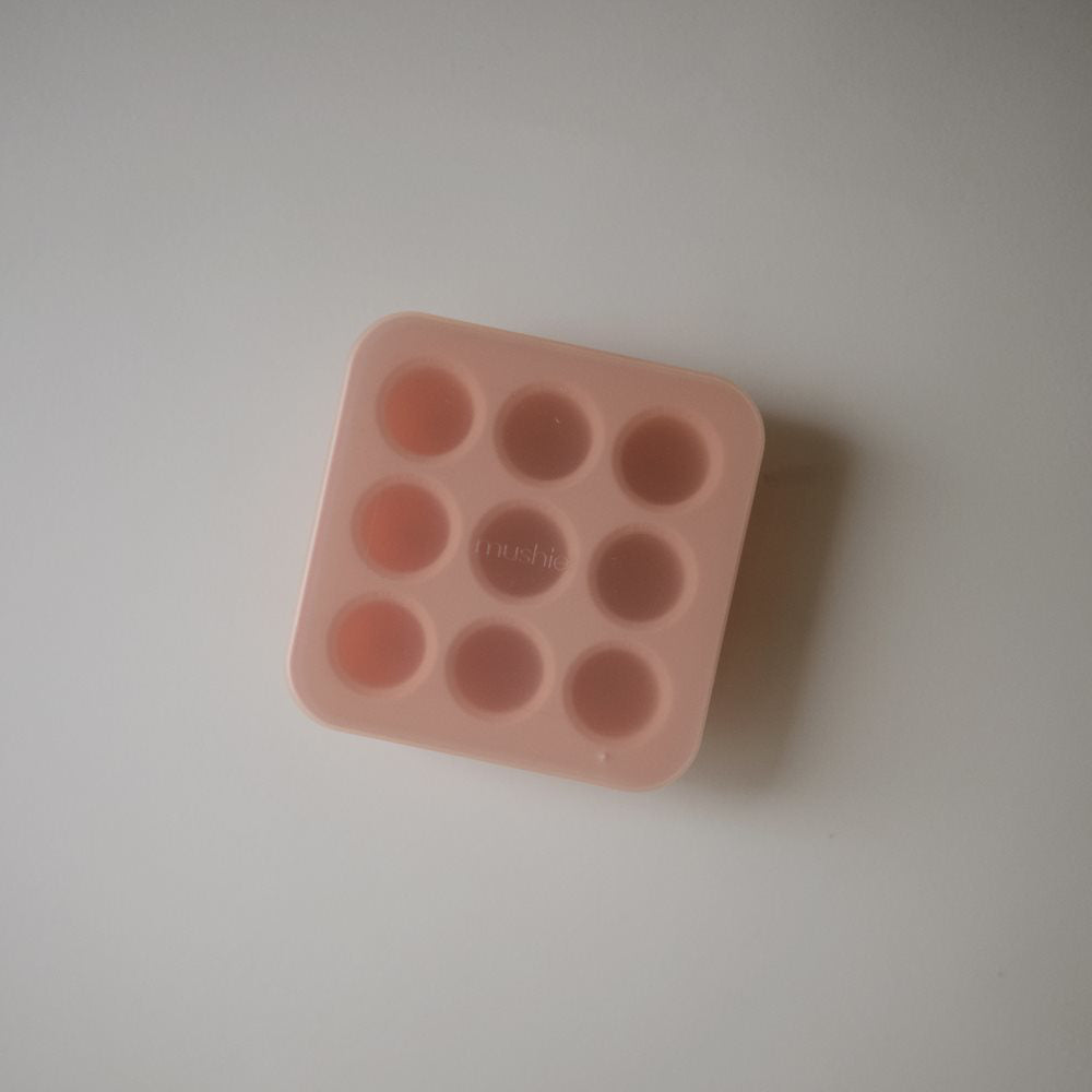 Mushie® Silikonski modelčki za zamrzovalnik Blush Mushie