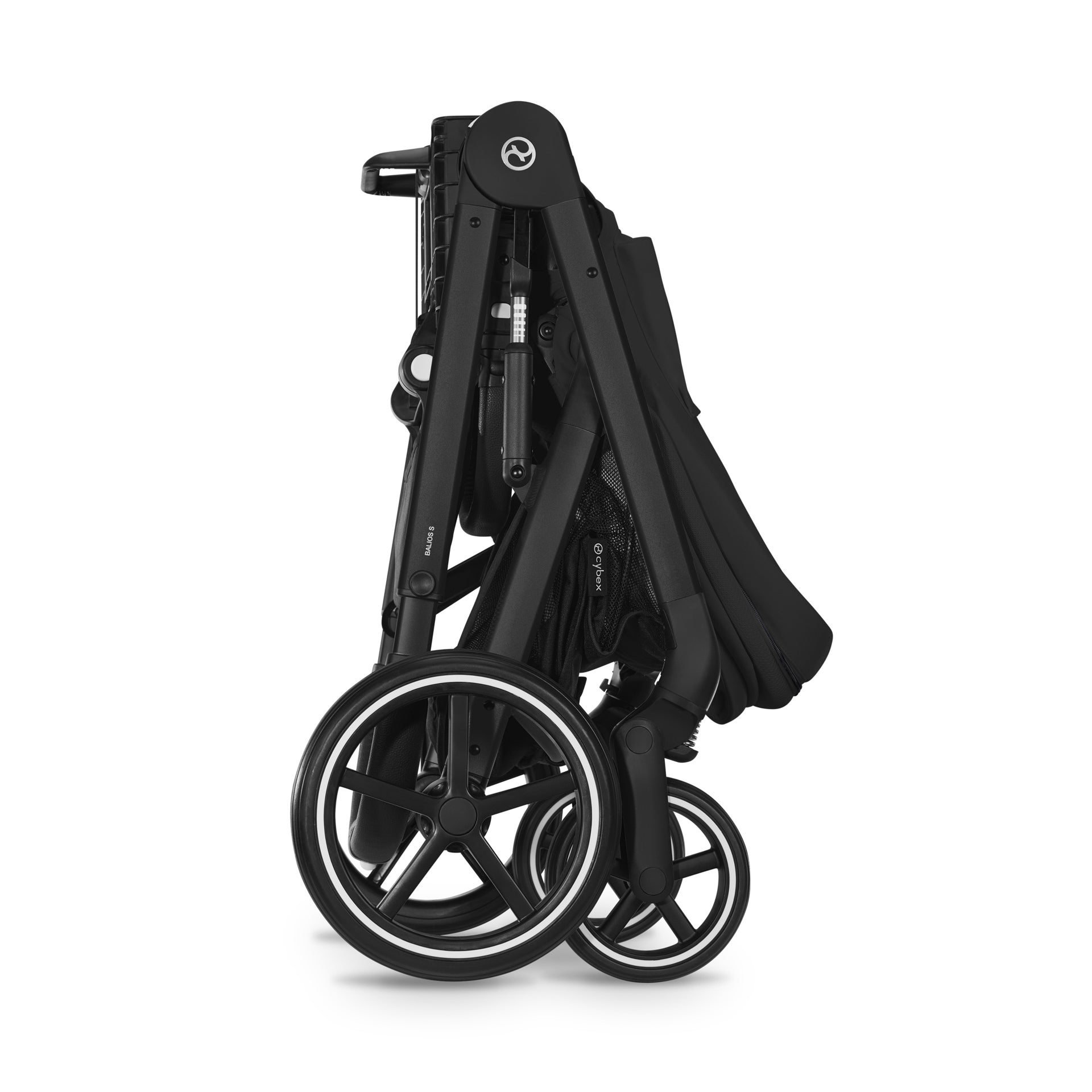 Cybex® Otroški voziček s košaro 2v1 Balios S Lux (0-22 kg) Moon Black (Black Frame) Cybex