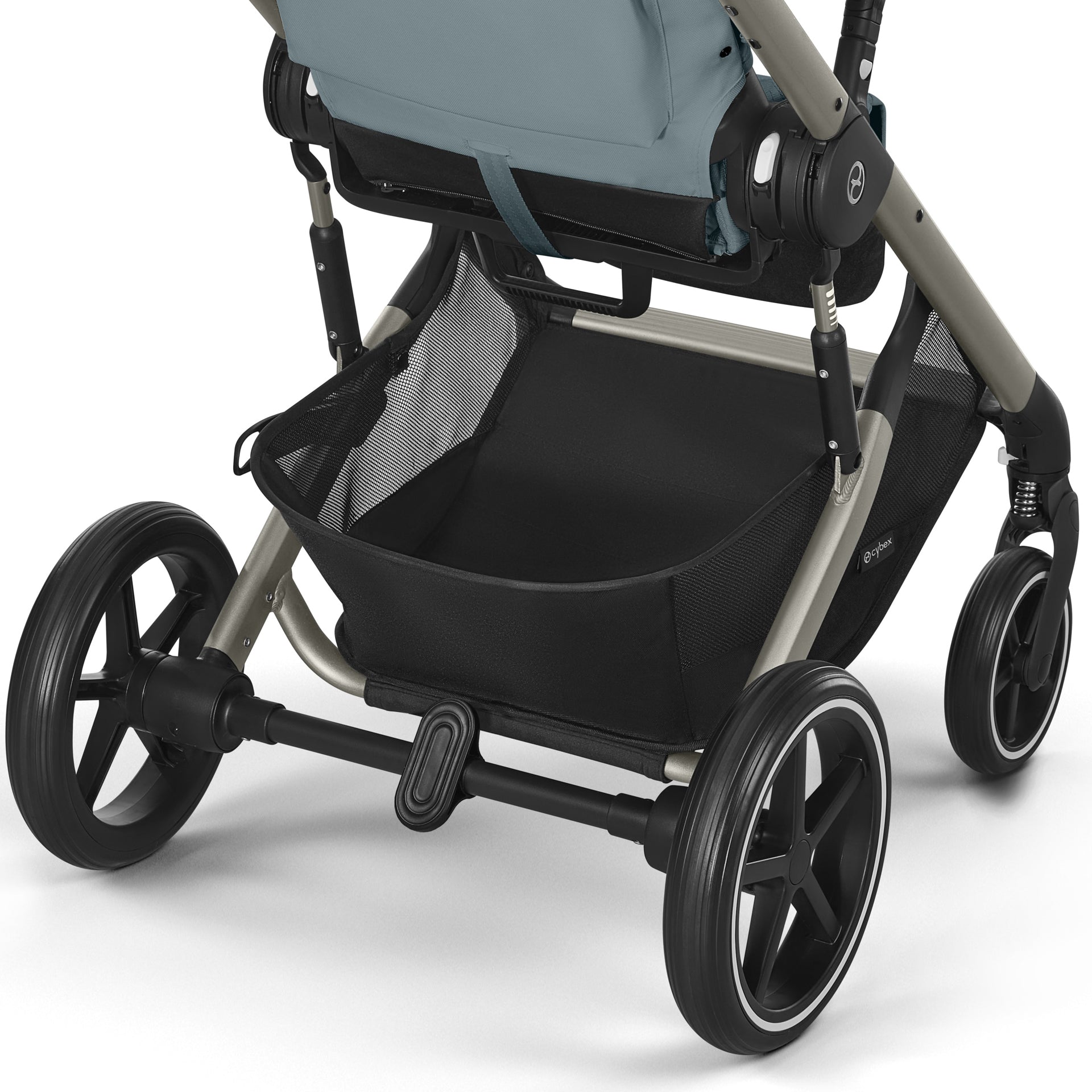 Cybex® Otroški voziček s košaro 2v1 Balios S Lux (0-22 kg) Stormy Blue (Taupe Frame) Cybex