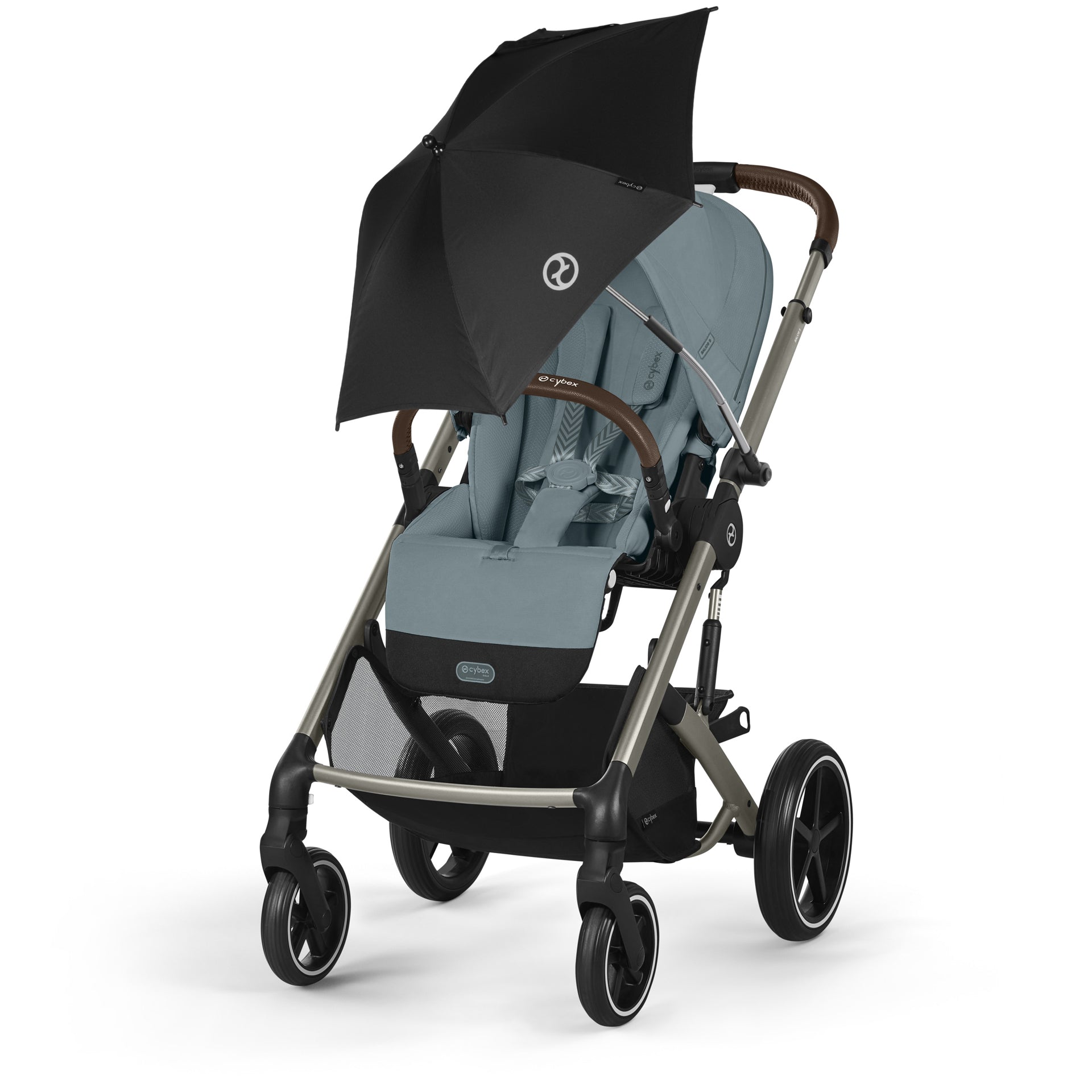 Cybex® Otroški voziček s košaro 2v1 Balios S Lux (0-22 kg) Stormy Blue (Taupe Frame) Cybex