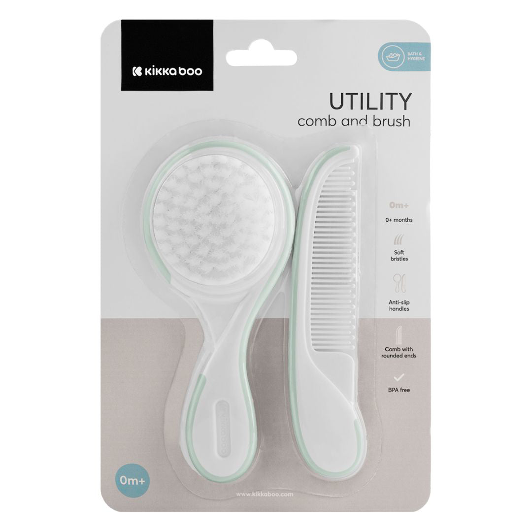 KikkaBoo® Glavnik in krtača Mint KikkaBoo