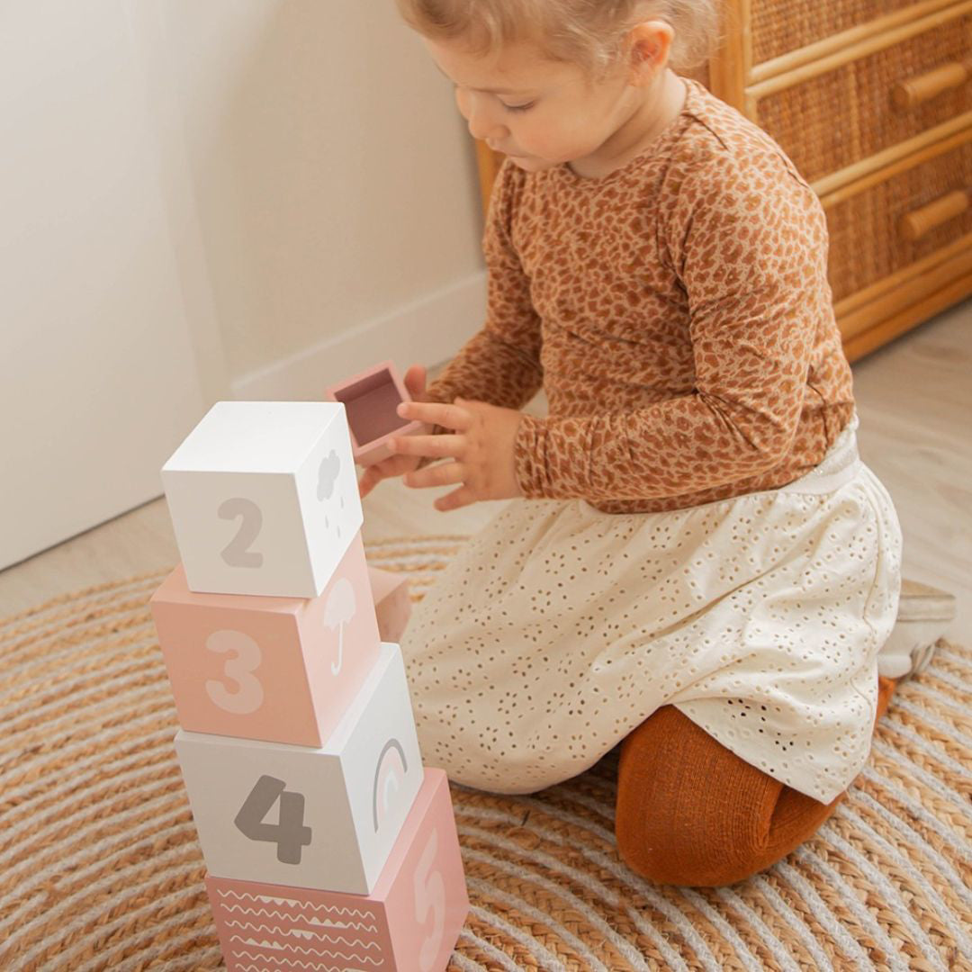 Label Label® Kocke s številkami Pink Label Label