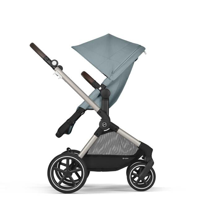 Cybex® Otroški voziček 2v1 Eos™ Lux Stormy Blue (Taupe Frame) Cybex