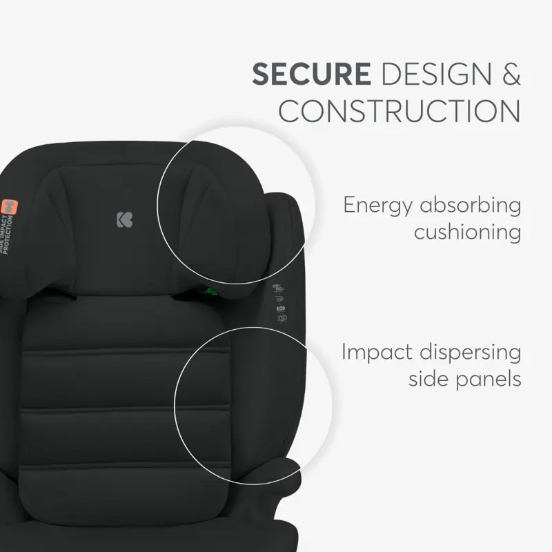 KikkaBoo® Otroški avtosedež i-Track i-SIZE (100-150 cm) Dark Grey KikkaBoo
