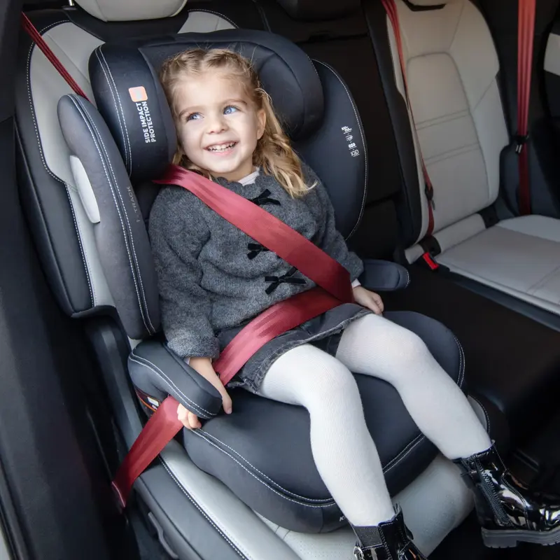 KikkaBoo® Otroški avtosedež i-Track i-SIZE (100-150 cm) Light Grey KikkaBoo