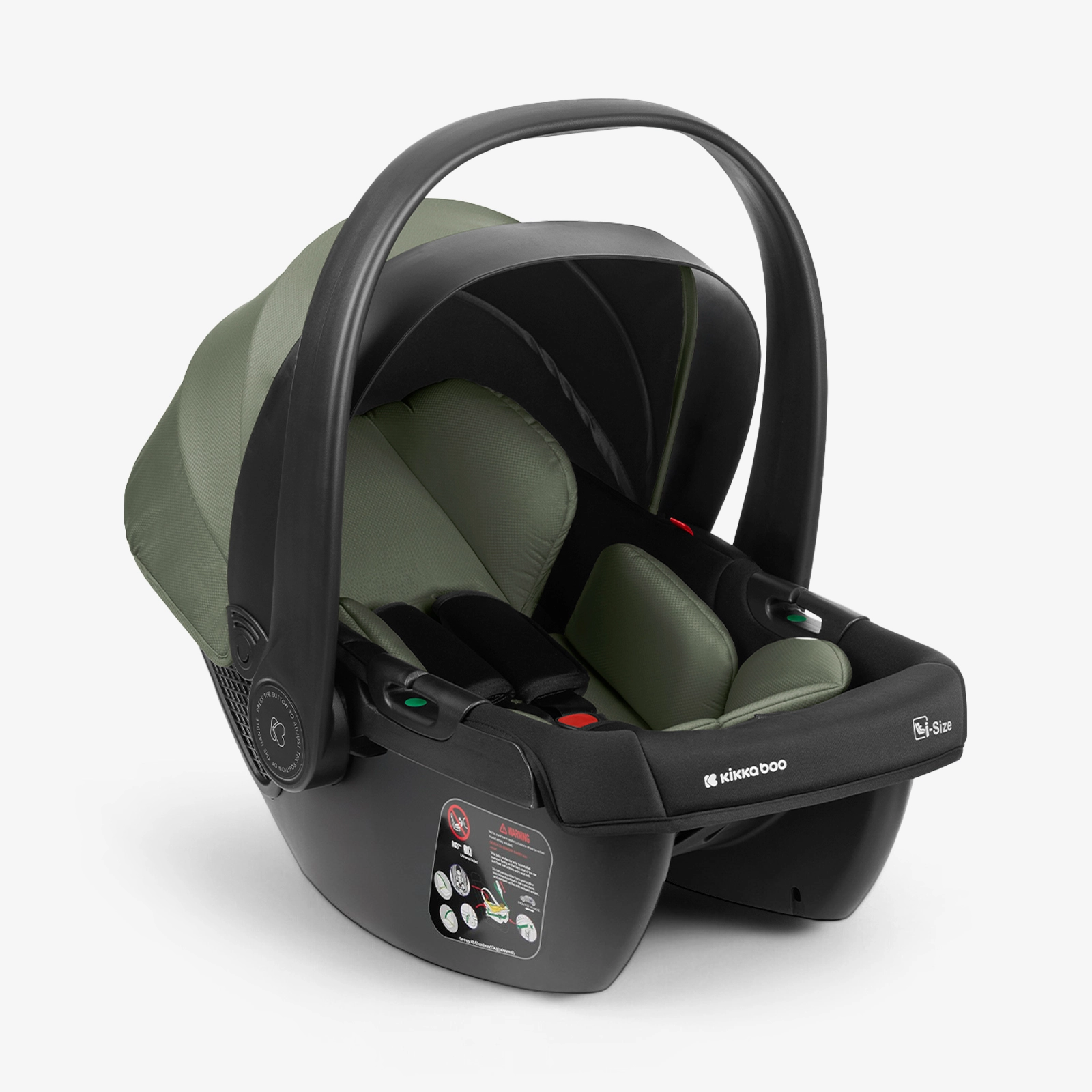 KikkaBoo® Otroški voziček s košaro 3v1 Modena Army Green KikkaBoo