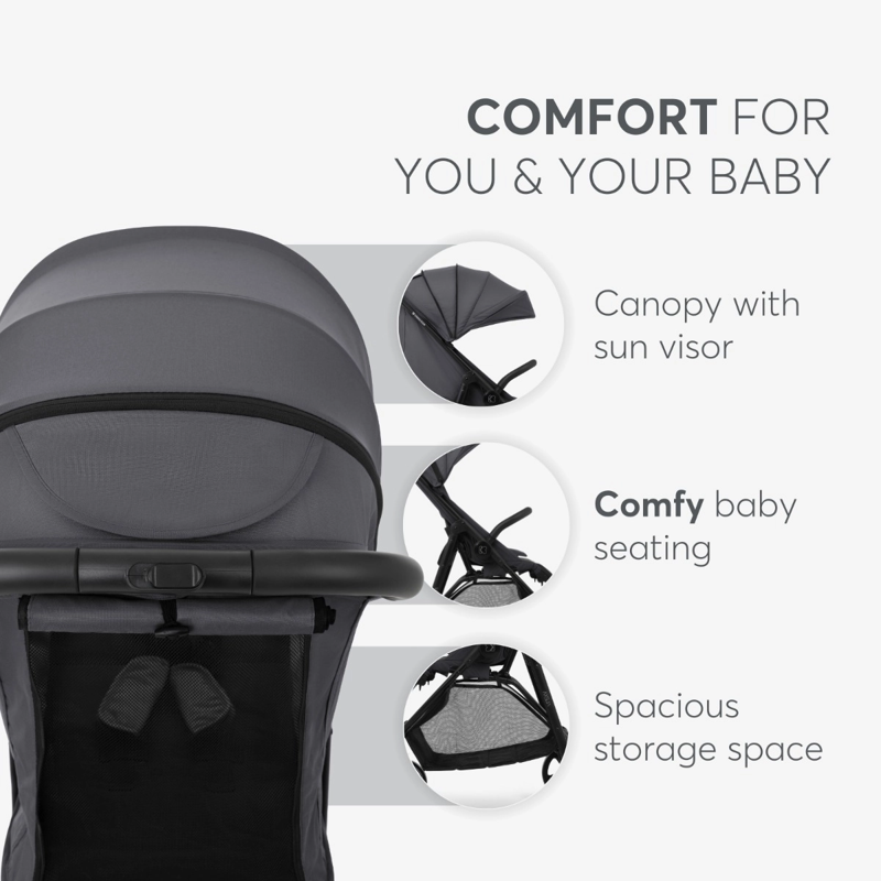 KikkaBoo® Otroški voziček Alexa Dark Grey KikkaBoo