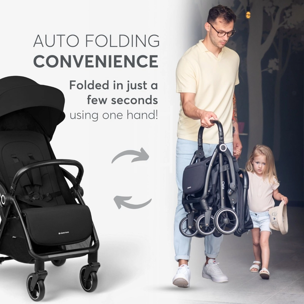 KikkaBoo® Otroški voziček Ciela Beige KikkaBoo