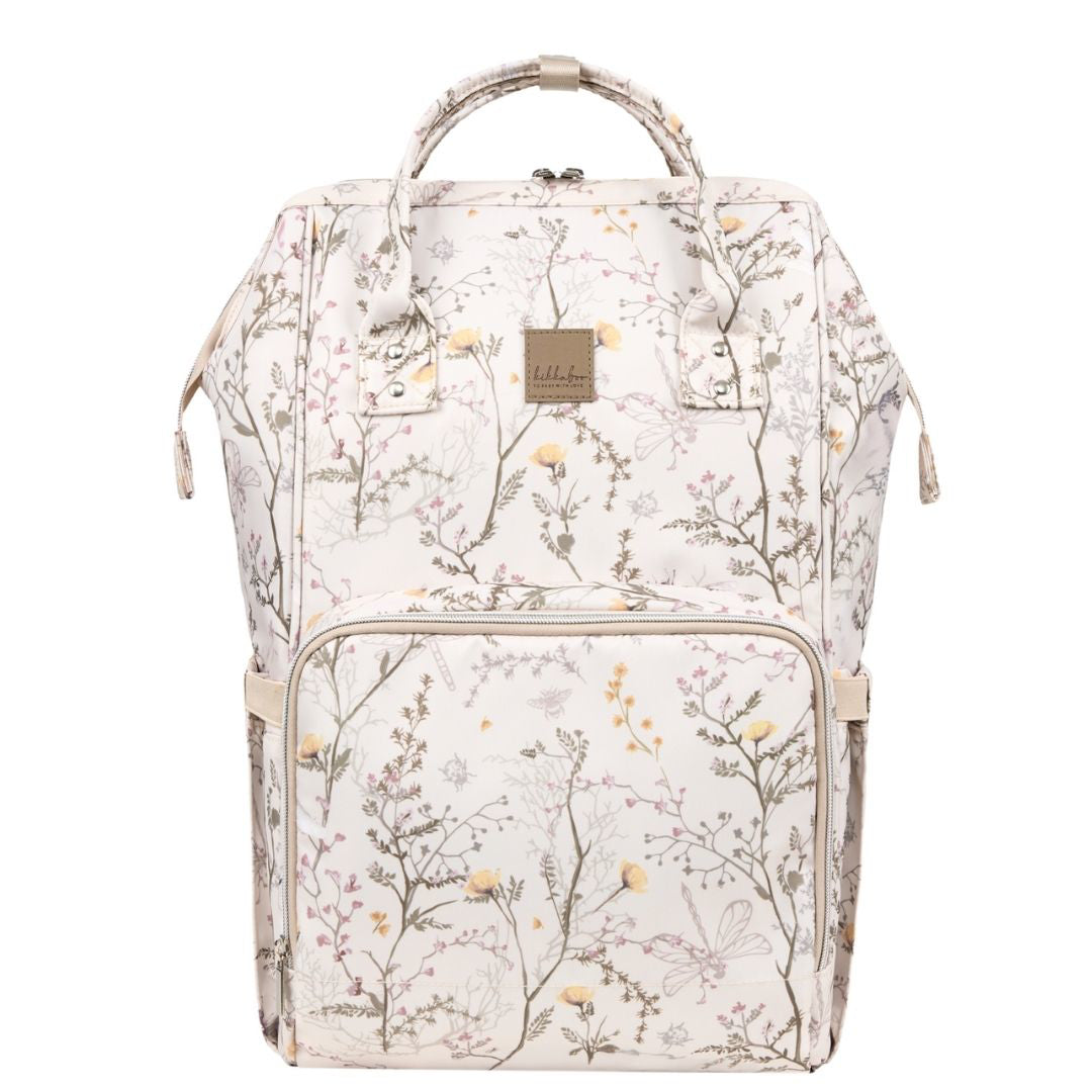 KikkaBoo® Previjalni nahrbtnik Siena Luxe Secret Garden Beige KikkaBoo