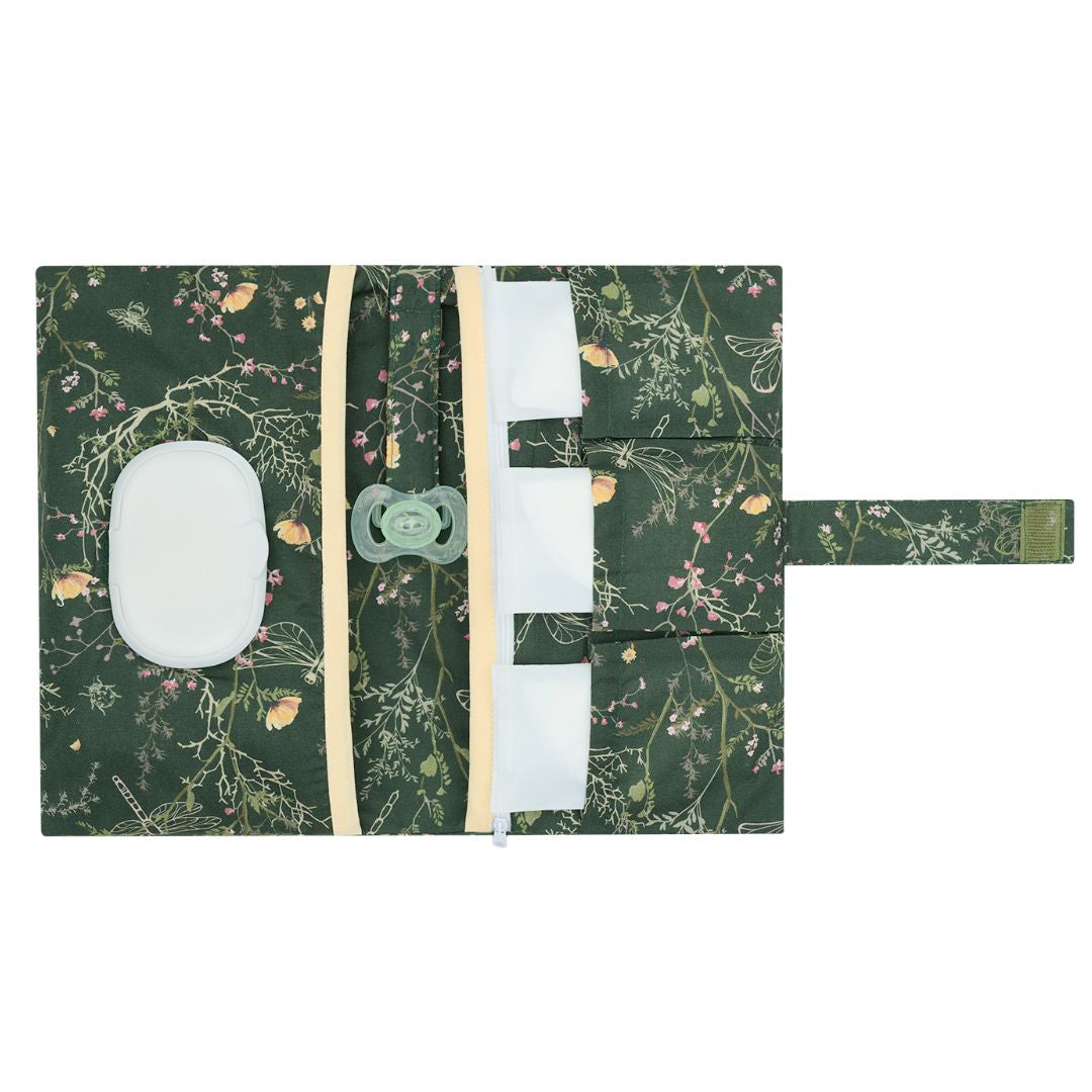 KikkaBoo® Torbica za plenice Secret Garden Green KikkaBoo