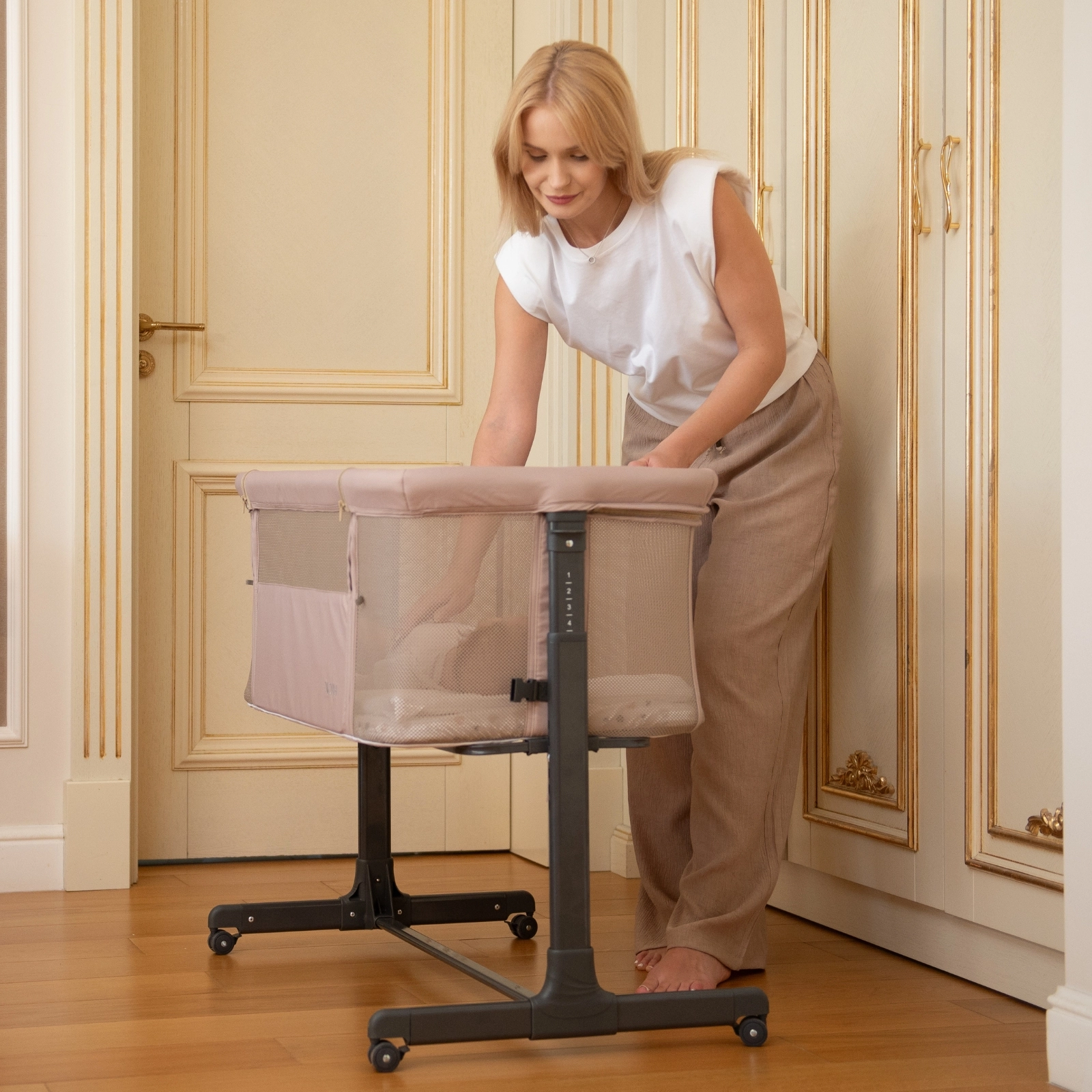 KikkaBoo® Obposteljna posteljica Noah Light Grey 2025 KikkaBoo