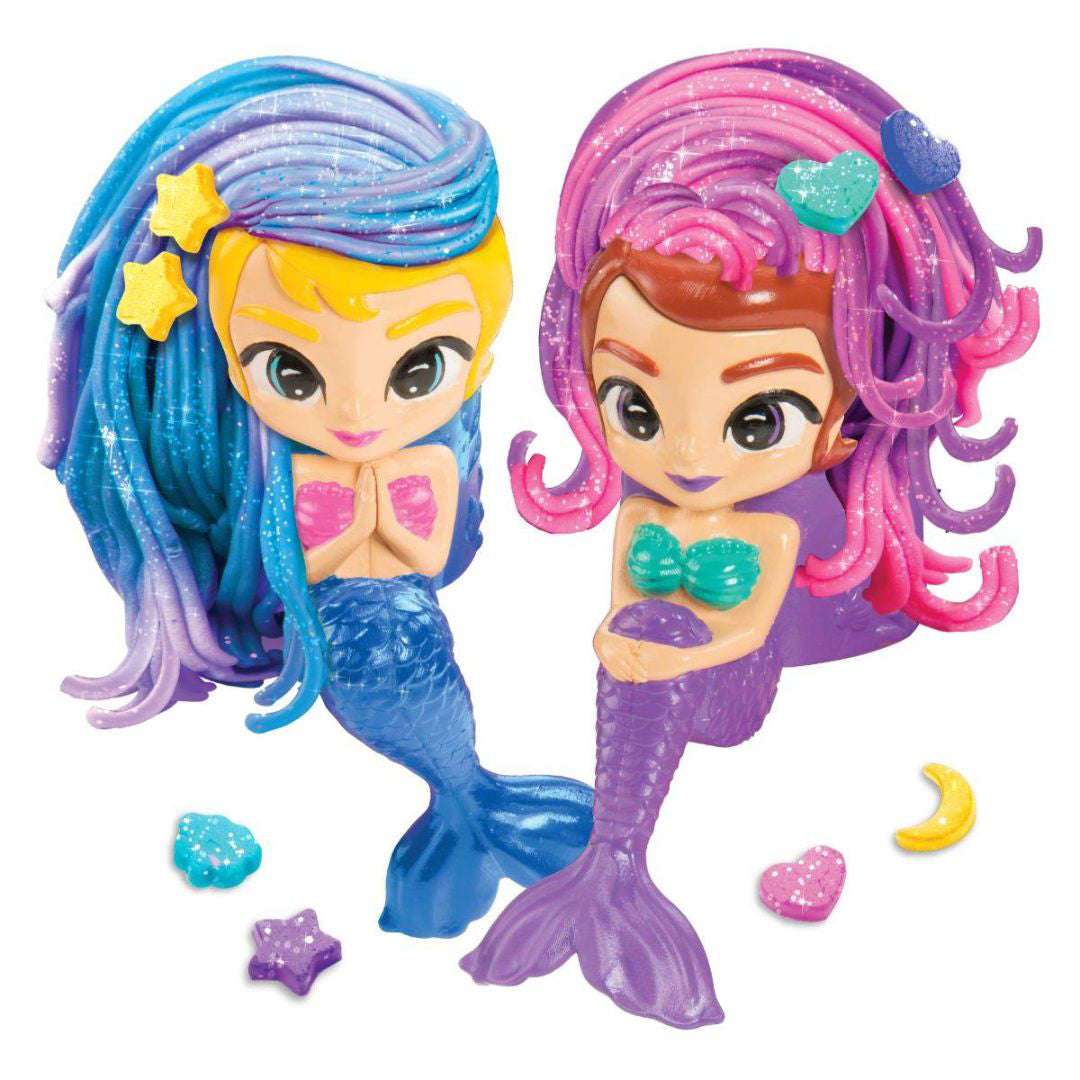 CrazArt® Otroški plastelin frizerski salon za morske deklice Softee Dough CrazArt