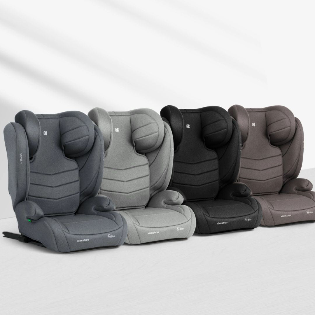 KikkaBoo® Otroški avtosedež i-Stand i-SIZE (100-150 cm) Light Grey KikkaBoo